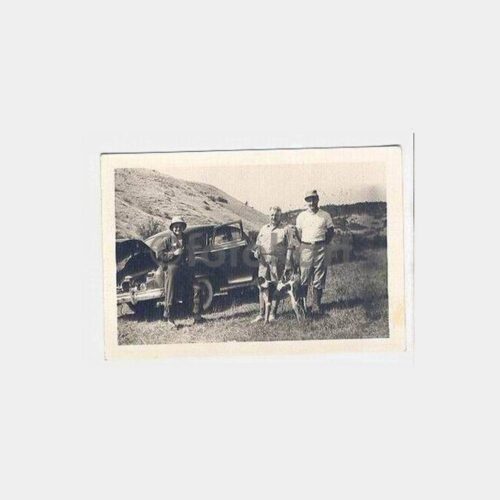 1953 Otomobil Ava Giden Aile Fotoğraf