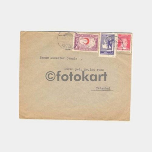 1941 Ankara Damgalı Mektup Zarf