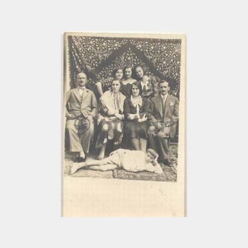 Aile Hatırası Arka Motif Dekorlu Fotoğraf