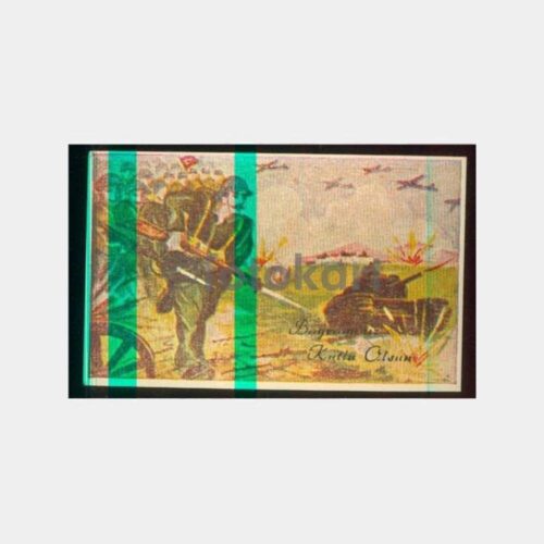 1940 Asker Tank Konulu Tebrik Kartı