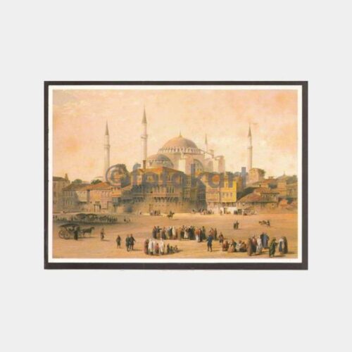 Ayasofya Ressam Tablo Konulu Kartpostal