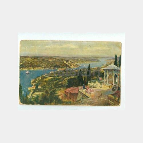 1910 İstanbul Boğaziçi Beylerbeyi Tablo Kart