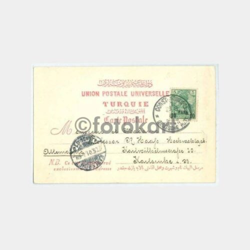 1901 Boğaziçi Tarihi Evler Damgalı Kartpostal - Görsel 2