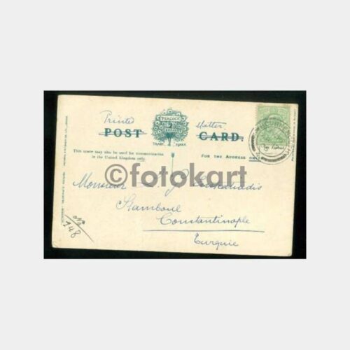 1906 İngiltere Bournemouth Damgalı Kartpostal - Görsel 2