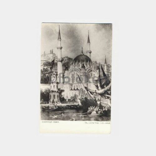 Cami Gravür Tablo Görünüş Kartpostal