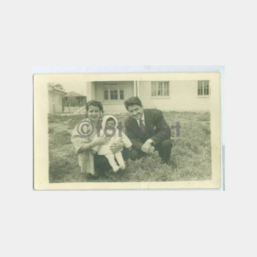1955 Çanakkale Foto Enstanta Aile Fotoğraf
