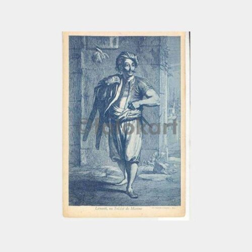 Osmanlı Kostümleri Denizci Eri Levent Kartpostal