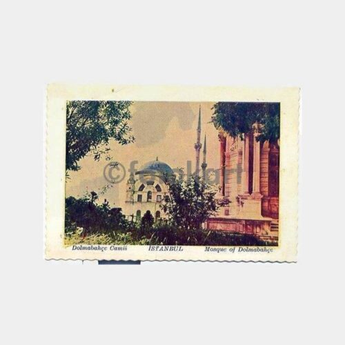 Dolmabahçe Camii Eski Tip Kartpostal