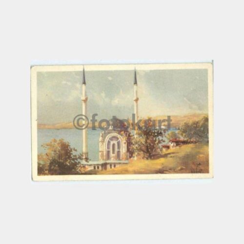 1920 Dolmabahçe Camii Tablo Kartpostal