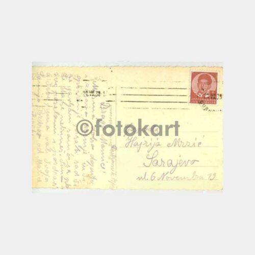 1939 Dubrovnik Tarihi Tramvay Damgalı Kart - Görsel 2
