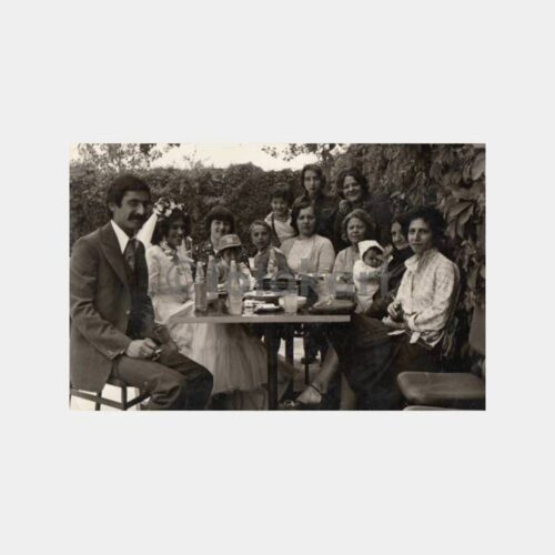 1978 Elazığ Gelin Damat Grup Aile Fotoğraf