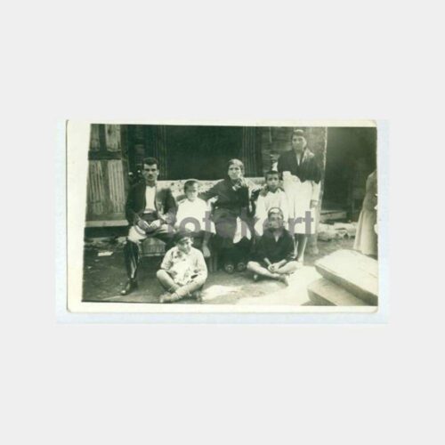 1930 Ermeni Aile Ev Önünde Görünüş Fotoğraf