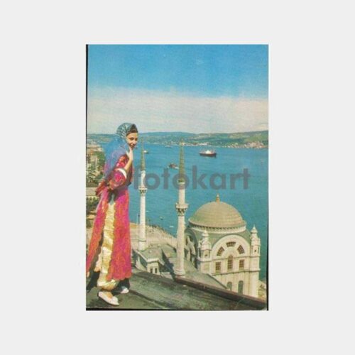 Dolmabahçe Folklor Kadın Görünüş Tebrik Kartı