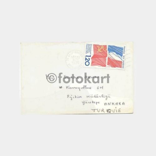 1976 Fransa-Rusya 50. Yıl Pullu Zarfı