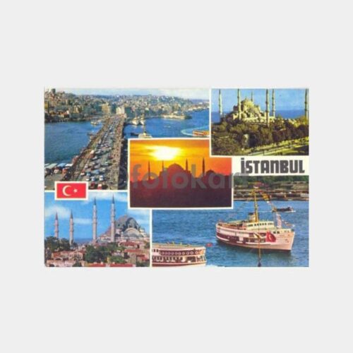 İstanbul Gemiler Konulu Kartpostal