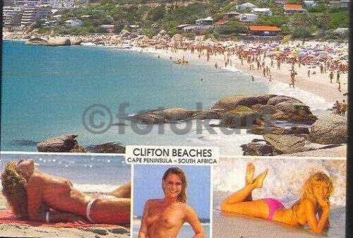 Güney Afrika Plaj Güzelleri Kartpostal