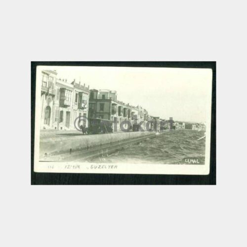 1929 İzmir Güzelyer Atlı Tramvay Kartpostal