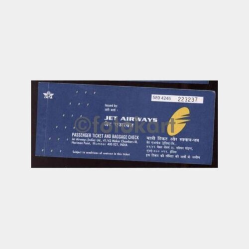 1997 Hindistan Jet Airways Uçak Bileti