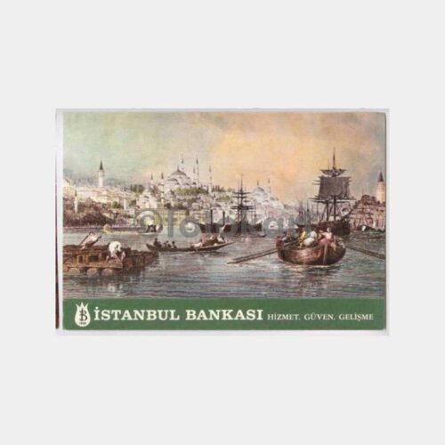 İstanbul Bankası Gravür Kartpostal