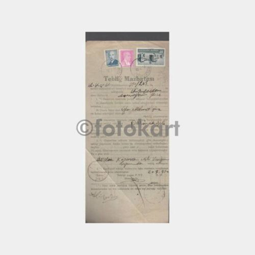 1950 Kızılcahamam Damgalı Mahkeme Hukuk Davetiye