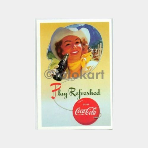 Coca Cola Konulu Vintage Tarz Kartpostal No. 01
