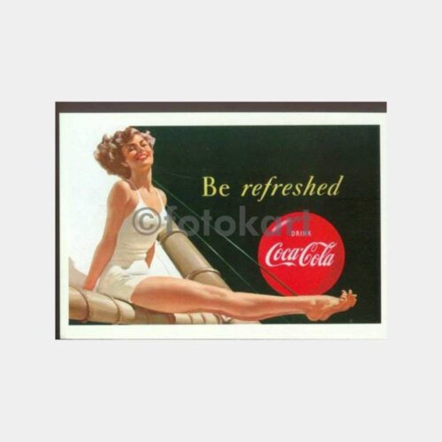 Coca Cola Konulu Vintage Tarz Kartpostal No. 10