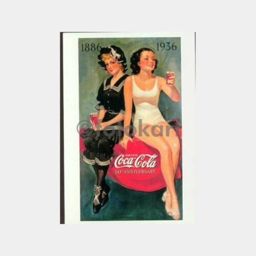 Coca Cola Konulu Vintage Tarz Kartpostal No. 05