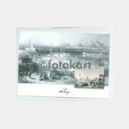 1826 Konya Gravürü Baskılı Kartpostal