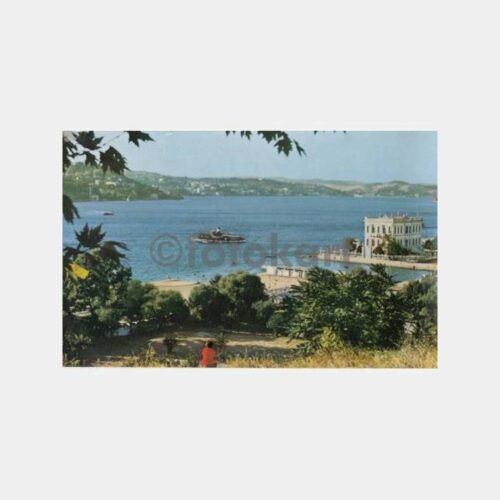 1963 Boğaziçi Küçüksu Plajı Görünüş Kartpostal