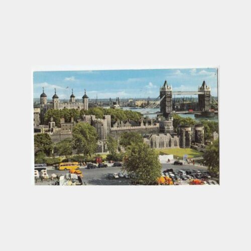 1972 Londra Tower Bridge Damgalı Kartpostal