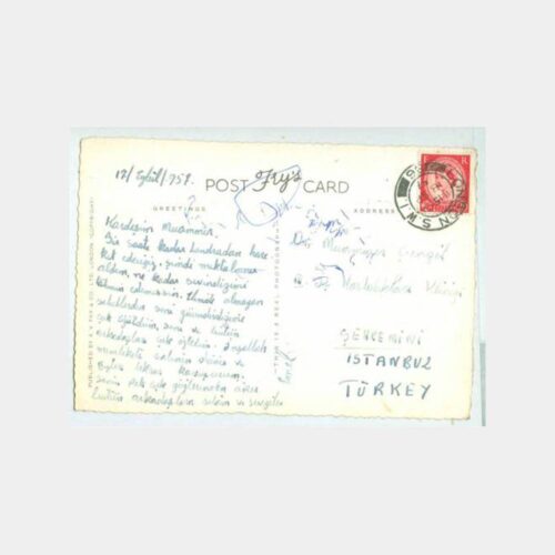 1957 Londra Dört Görünüş Damgalı Kartpostal - Görsel 2
