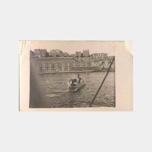 1937 Malta İngiliz Amirali Gemiden Ayrılırken Fotoğraf