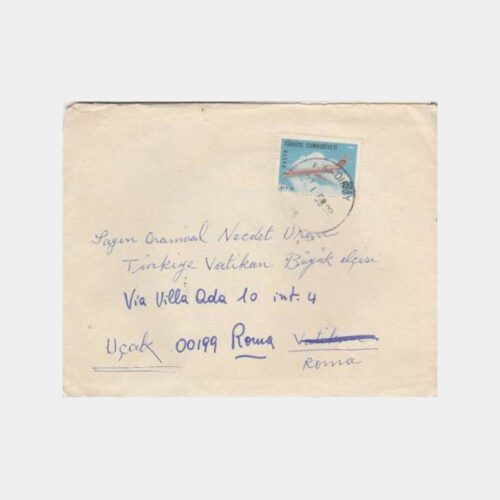 1969 Oramiral Necdet Uran Adresli 3 Mektup Zarfı