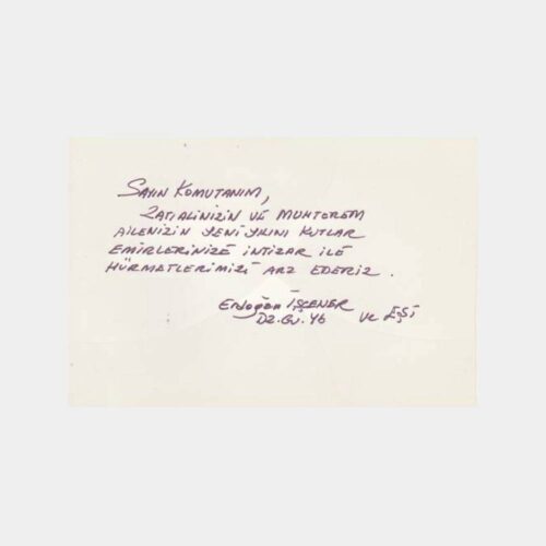 1969 Oramiral Necdet Uran Adresli 3 Mektup Zarfı - Görsel 2