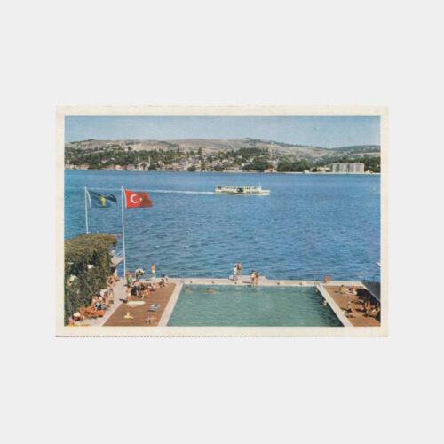 Boğaziçi Ortaköy Lido Yüzme Denizcilik Bankası Kartpostal
