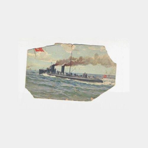 Osmanlı Askeri Gemisi Kartpostal