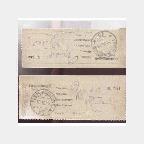 1919 Osmanlı Makbuzları Posta Damgaları - Görsel 2