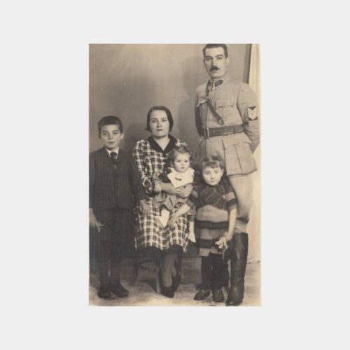1943 Elazığ Foto Paki Şedele Aile Fotoğraf