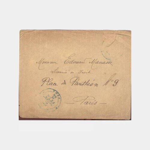 1888 Pera Damgalı Osmanlı Nadir Zarf