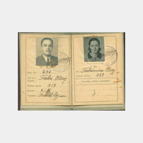 1951 Demiryolları Aile Sağlık Karnesi - Görsel 2