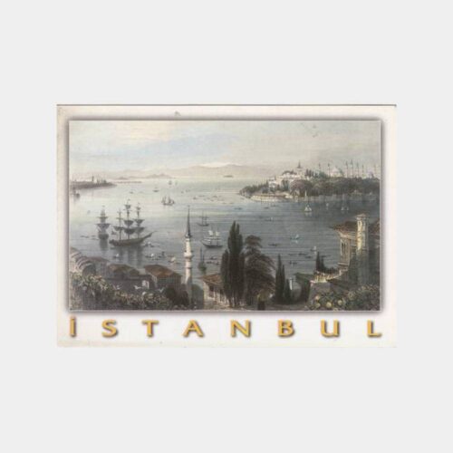 Boğaziçi Sarayburnu Gravür Yeni Baskı Kartpostal