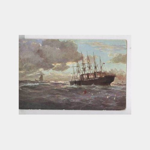Denizcilik Şilep Gemi Tablo Konulu Kartpostal
