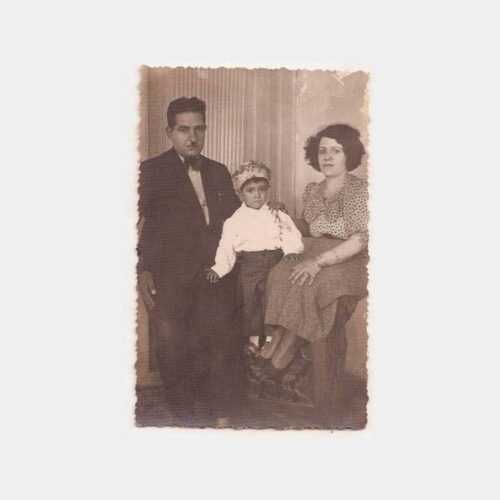 1937 Sünnet Çocuğu ve Ailesi Fotoğraf