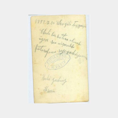 1933 Tekirdağ Foto Vasıf Aile Görünüş Fotoğraf - Görsel 2