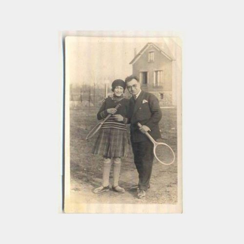 Tenisçi Aile Küçük Ebat Fotoğraf