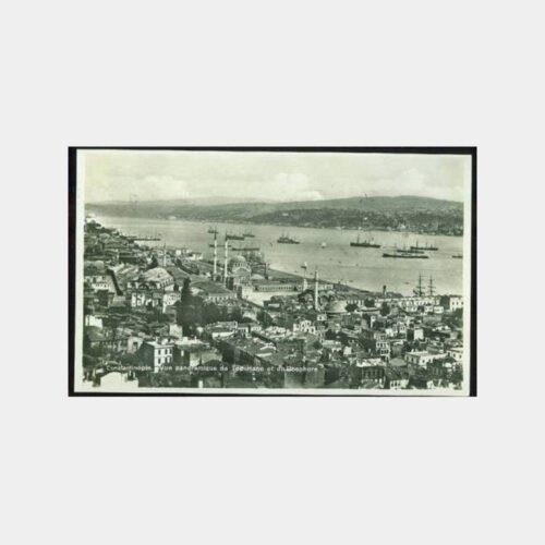 1930 İstanbul Tophane ve Boğaziçi Damgalı Kart