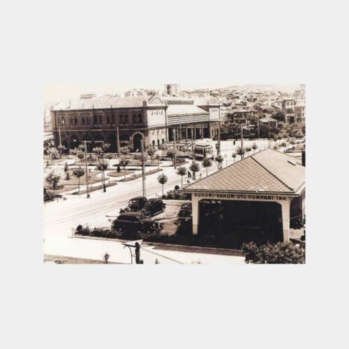 1949 Kadıköy Tramvay Görünüş Reprodüksyon Kartpostal