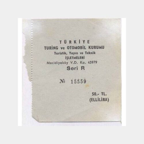 Türkiye Turing ve Otomobil Kurumu Bileti