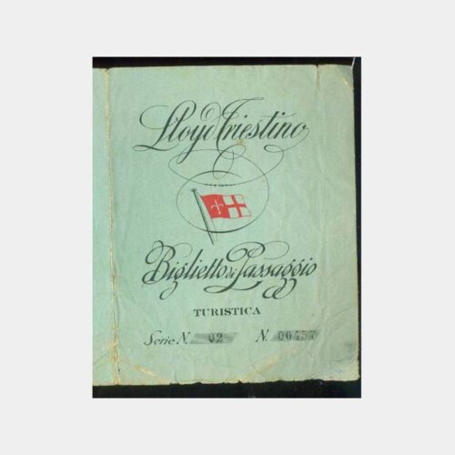 1935 Yabancı Denizcilik Acentası Vapur Bileti