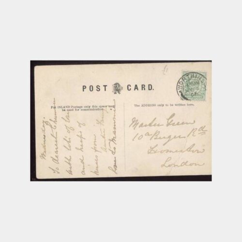 1905 İngiltere Worthing Plaj Kartpostal - Görsel 2